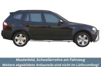 Schwellerrohre mit Tritt für BMW X3 X83 2003> Edelstahl Ø76mm mit TÜV