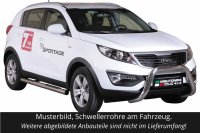 Schwellerrohre mit Tritt für KIA Sportage SLS Bj. 2010-15 V2A Ø76mm mit TÜV