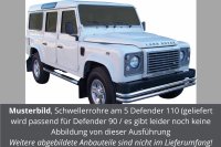 Schwellerrohre mit Tritt für LAND ROVER Defender LD 90 Edelstahl Ø76mm mit TÜV