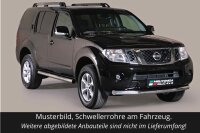 Schwellerrohre mit Tritt für NISSAN Pathfinder R51 2011> Edelstahl Ø76mm TÜV