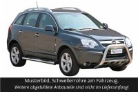 Schwellerrohre mit Tritt für OPEL Antara L-A 2007-11 Edelstahl Ø76mm mit TÜV