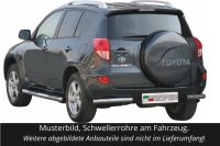 Schwellerrohre mit Tritt für TOYOTA RAV 4 XA3 2006-09 Edelstahl Ø76mm mit TÜV