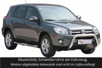 Schwellerrohre mit Tritt für TOYOTA RAV 4 XA3 2009-10 Edelstahl Ø76mm mit TÜV