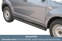 Schwellerrohre mit Tritt SCHWARZ für DAIHATSU Terios...