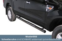 Schwellerrohre mit Tritt SCHWARZ für FORD Ranger...