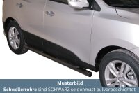 Schwellerrohre mit Tritt SCHWARZ für HYUNDAI IX35 LM...