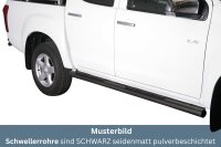 Schwellerrohre mit Tritt SCHWARZ für ISUZU D-Max...