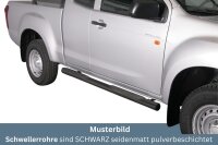 Schwellerrohre mit Tritt SCHWARZ für ISUZU D-Max...