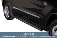 Schwellerrohre mit Tritt SCHWARZ für JEEP Grand...