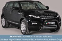 Schwellerrohre mit Tritt SCHWARZ für LAND ROVER...