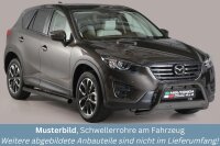 Schwellerrohre mit Tritt SCHWARZ für MAZDA CX5 2015-2016 Edelstahl Ø76mm mit TÜV