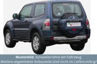 Schwellerrohre mit Tritt SCHWARZ für MITSUBISHI...