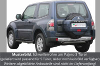 Schwellerrohre mit Tritt SCHWARZ für MITSUBISHI...