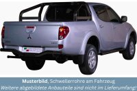 Schwellerrohre mit Tritt SCHWARZ für MITSUBISHI L200...