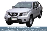 Schwellerrohre mit Tritt SCHWARZ für NISSAN Navara...