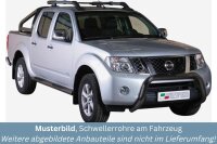 Schwellerrohre mit Tritt SCHWARZ für NISSAN Navara...