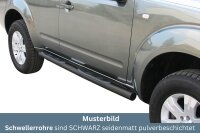 Schwellerrohre mit Tritt SCHWARZ für NISSAN...