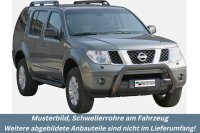 Schwellerrohre mit Tritt SCHWARZ für NISSAN...