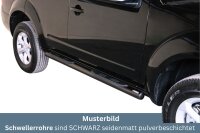 Schwellerrohre mit Tritt SCHWARZ für NISSAN...