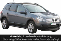 Schwellerrohre mit Tritt SCHWARZ für NISSAN Qashqai...