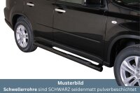 Schwellerrohre mit Tritt SCHWARZ für NISSAN X-Trail...