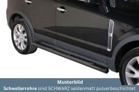 Schwellerrohre mit Tritt SCHWARZ für OPEL Antara L-A...