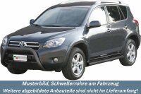 Schwellerrohre mit Tritt SCHWARZ für TOYOTA RAV 4...