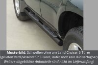 Schwellerrohre mit Tritt SCHWARZ für TOYOTA Land...