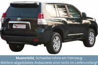 Schwellerrohre mit Tritt SCHWARZ für TOYOTA Land...