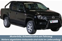 Schwellerrohre mit Tritt SCHWARZ für VOLKSWAGEN...