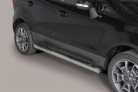 Schwellerrohre mit Tritt für Ford Ecosport 2014> Edelstahl Ø76mm mit TÜV