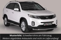 Schwellerrohre mit Tritt für KIA Sorento XM Facelift ab Bj. 2012-14 Ø76mm TÜV