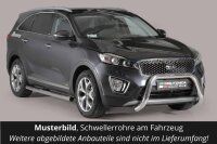 Schwellerrohre mit Tritt für Kia Sorento UM Bj. 2015-2020 V2A Ø76mm mit TÜV