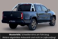 Schwellerrohre mit Tritt für MERCEDES X-Klasse W470 Edelstahl Ø76mm mit TÜV