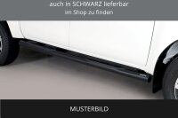 Schwellerrohre mit Tritt für SUZUKI Vitara LY Facelift Bj.2019- V2A Ø76mm TÜV