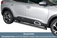 Schwellerrohre mit Tritt SCHWARZ für CITROËN C5...