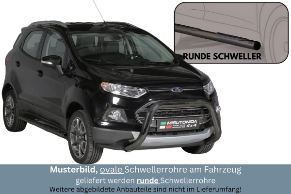 Schwellerrohre mit Tritt Schwarz für Ford Ecosport 2014> Edelstahl Ø7,  469,00 €