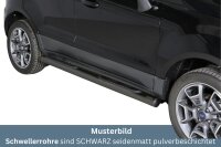 Schwellerrohre mit Tritt SCHWARZ für Ford Ecosport...