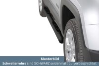 Schwellerrohre mit Tritt SCHWARZ für JEEP Renegade...