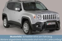 Schwellerrohre mit Tritt SCHWARZ für JEEP Renegade & Trailhawk Bj. 2014- V2A TÜV