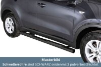 Schwellerrohre mit Tritt SCHWARZ für KIA Sportage QL...