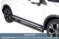 Schwellerrohre mit Tritt SCHWARZ für MITSUBISHI Eclipse Cross Bj.2018> V2A TÜV