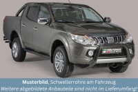 Schwellerrohre mit Tritt SCHWARZ für MITSUBISHI L200...