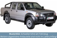 Schwellerrohre mit Tritt SCHWARZ für NISSAN Navara...