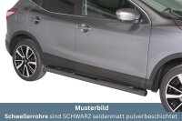 Schwellerrohre mit Tritt SCHWARZ für NISSAN Qashqai...