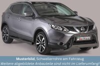 Schwellerrohre mit Tritt SCHWARZ für NISSAN Qashqai...