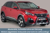 Schwellerrohre mit Tritt SCHWARZ für PEUGEOT 3008...