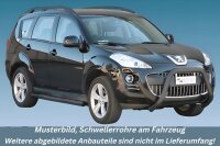 Schwellerrohre mit Tritt SCHWARZ für PEUGEOT 4007...