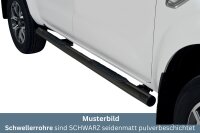 Schwellerrohre mit Tritt SCHWARZ für RENAULT Alaskan...