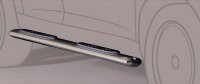 Schwellerrohre oval mit Tritt für DACIA Duster Bj.2018- Edelstahl 95x52mm mit TÜV